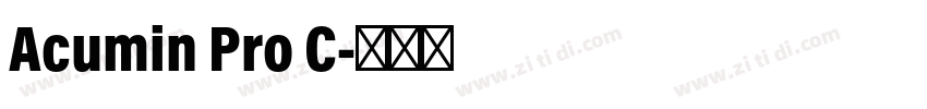Acumin Pro C字体转换